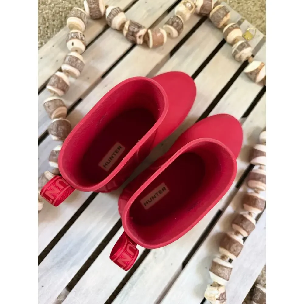 Hunter Grace Unisex Kids Red Boots